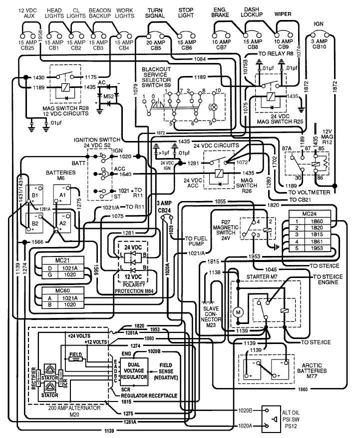 Figure 2-24. 12 vdc Circuit Wiring Schematic (200 AMP) (Sheet 2 of 3)